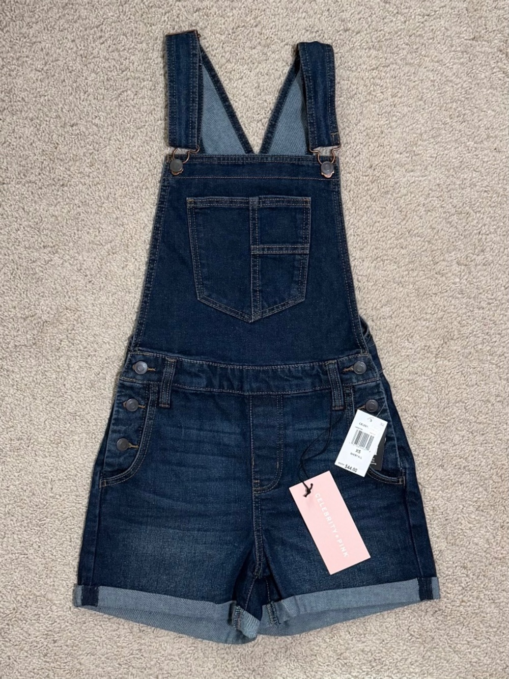 Denim Short Overalls